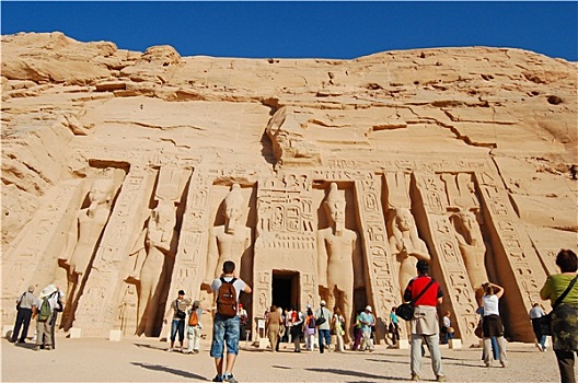 小,庙宇,阿布辛贝尔神庙,埃及