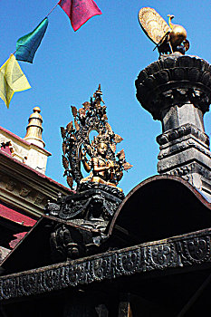 佛金色国王goldenking尼泊尔坐佛工艺文化佛教
