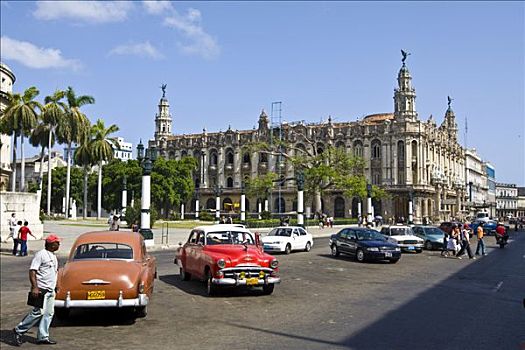 汽车,停放,古巴,加勒比海