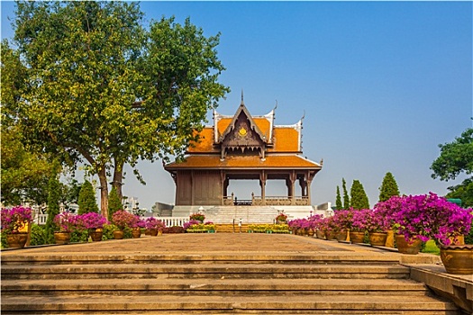 特色,佛教,寺院,屋顶,泰国