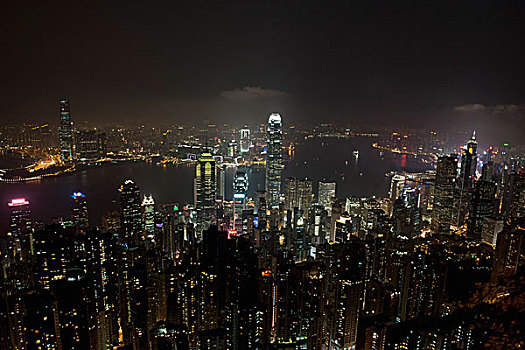 香港,中国,香港岛,城市,夜晚