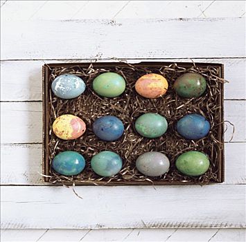盒子,色彩,复活节彩蛋