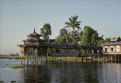 缅甸,掸邦,茵莱湖,寺院