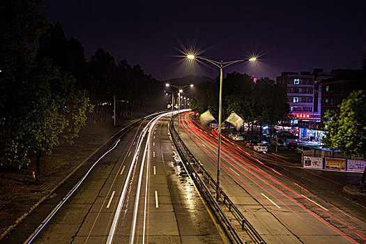 公路,速度,汽车,夜晚