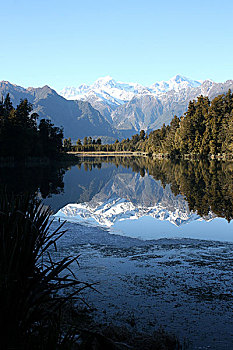 漂亮,湖,新西兰