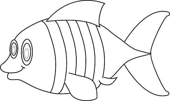 三文鱼简笔画绘画图片