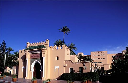 摩洛哥,马拉喀什,宫殿