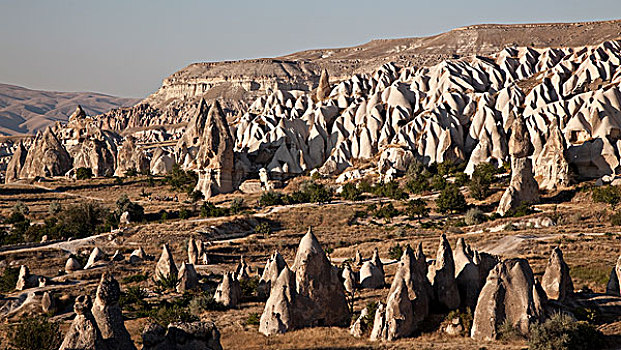 岩石构造,卡帕多西亚,中安那托利亚,区域,土耳其,亚洲