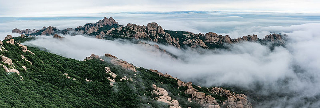 中国山东青岛崂山景区云海