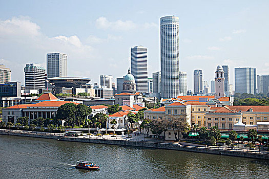 新加坡,新加坡河,城市天际线