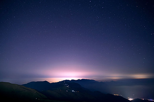 中国江西萍乡武功山星空