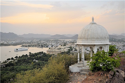 乌代浦尔,城市宫殿,皮克拉湖,拉贾斯坦邦,印度