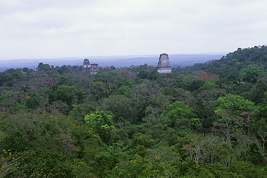 危地马拉,庙宇,右边,一号神庙