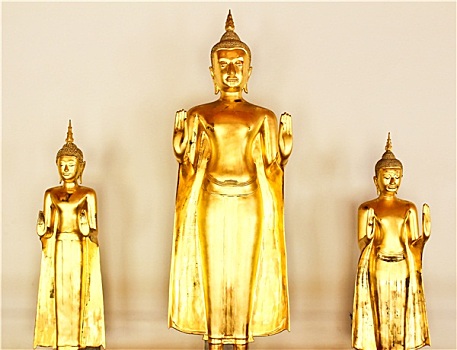 金色,佛,图像,寺院,庙宇,曼谷,泰国