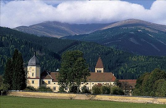 阿尔卑斯山,教堂,奥地利,欧洲