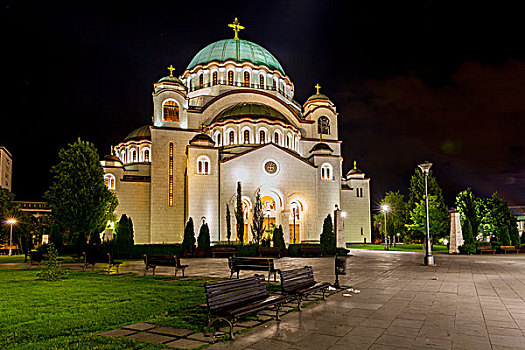 教堂,圣徒,新,贝尔格莱德,塞尔维亚,欧洲