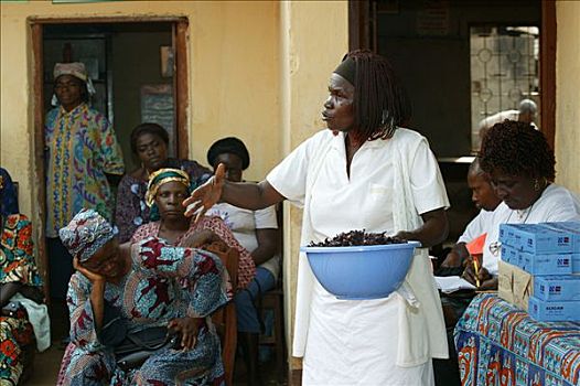 女人,营养,教育,中心,喀麦隆,非洲