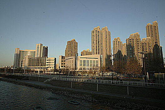 天津海河沿岸建筑