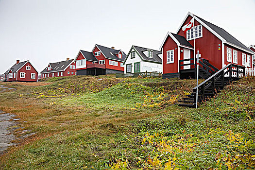 传统,房子,努克,格陵兰