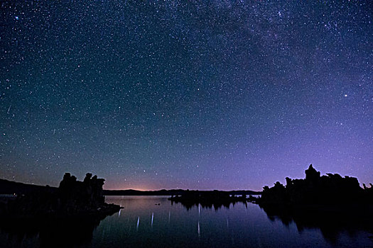 星球,天空,夜晚,莫诺湖,加利福尼亚,美国