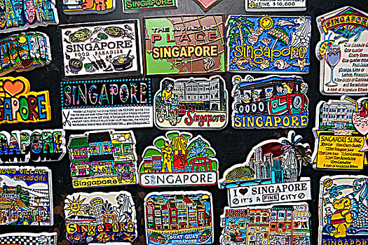 新加坡,唐人街,纪念品,电冰箱,磁铁
