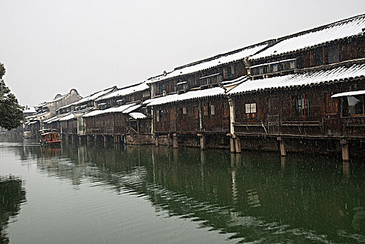 乌镇雪景