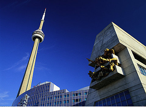 穹顶,加拿大国家电视塔,多伦多,安大略省,加拿大