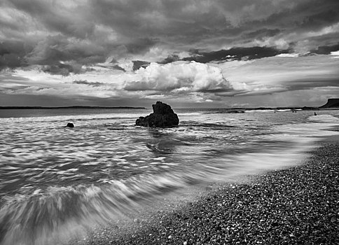 海洋,石头,北爱尔兰