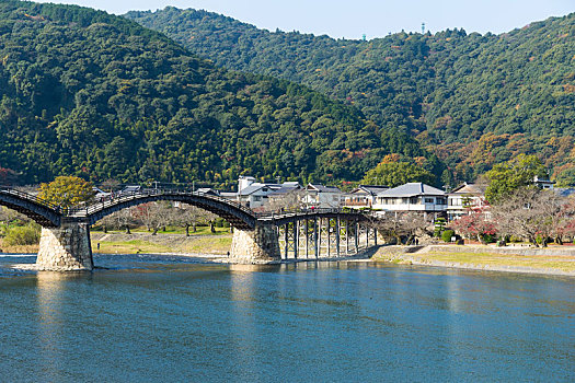 传统,桥,日本