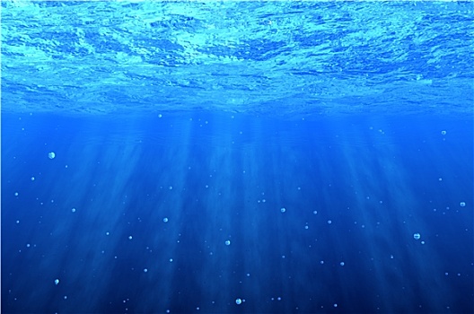 蓝色,水下,背景