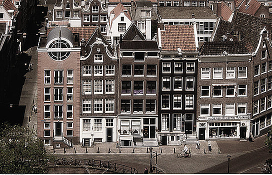 建筑,街道,阿姆斯特丹,荷兰