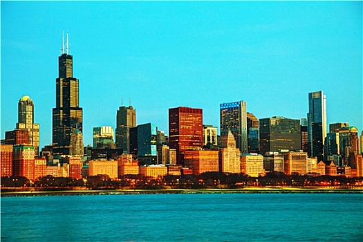 芝加哥,市区,城市