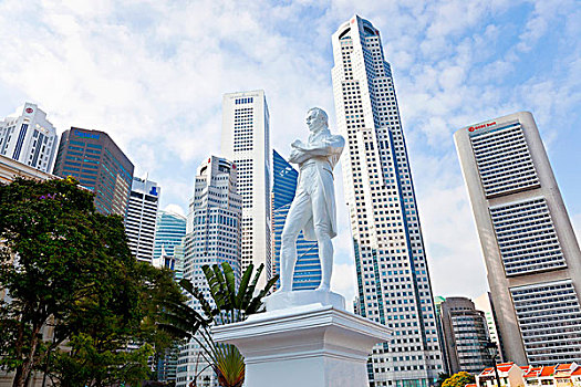雕塑,天际线,新加坡,亚洲
