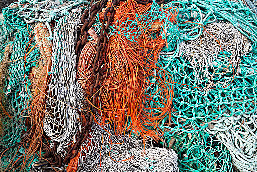 彩色,渔网