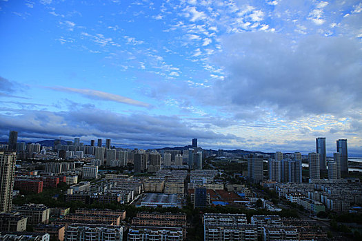 山东省日照市,台风,梅花,深夜离去,蓝天白云重现港城