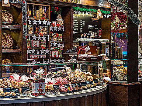糕点店,选择,雪球,罗腾堡,德国