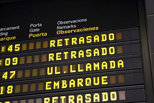 信息,飞行,西班牙语,伊比沙岛,巴利阿里群岛,西班牙