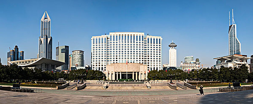 上海人民广场全景图
