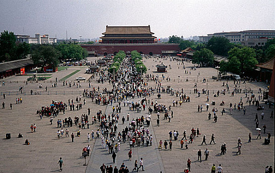 北京故宫午门前的广场
