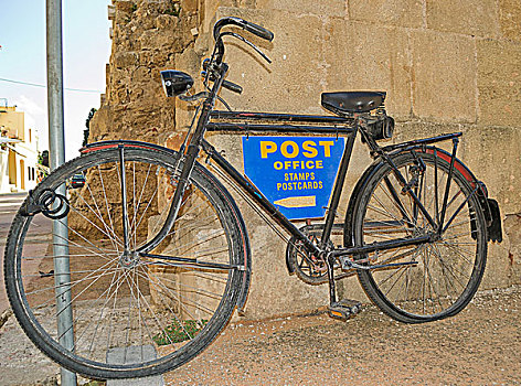 自行车,邮政,街道,罗得斯