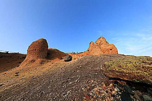 长白山火山熔岩