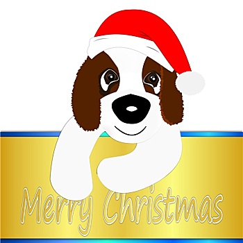 圣伯纳犬,狗,愿望,圣诞快乐
