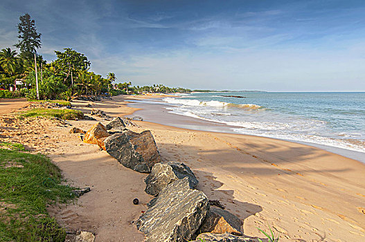 乌纳瓦图纳,海滩,靠近,加勒,斯里兰卡,亚洲