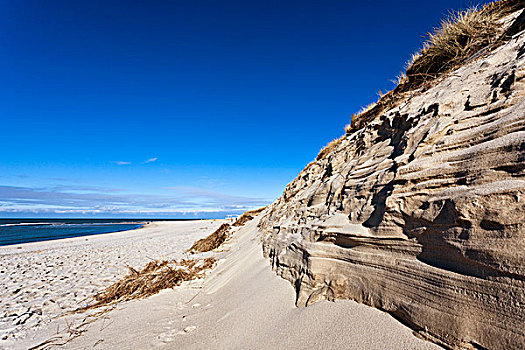 悬崖,沙丘,海滩,石荷州,德国