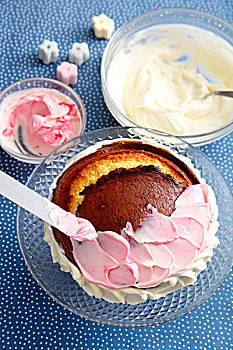 蛋糕,粉色