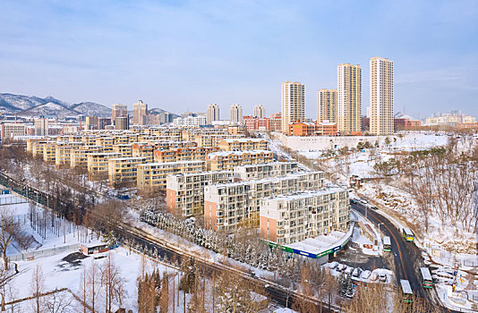 雪后住宅区