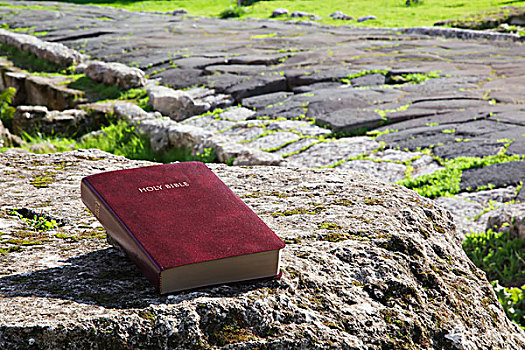 圣经,坐,老,石头,古迹,场所,土耳其