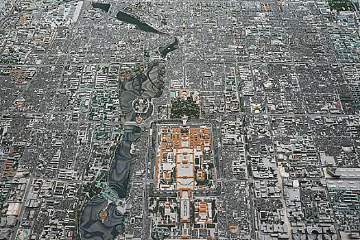 北京城市规划博物馆内沙盘