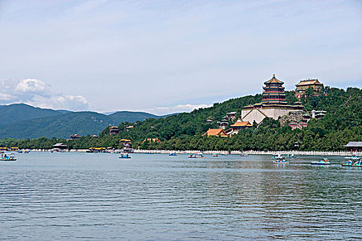 昆明湖,北京,中国,亚洲