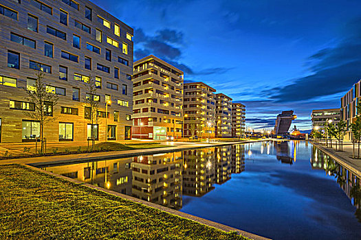外景,公园,斯塔万格,挪威,公寓楼,建筑